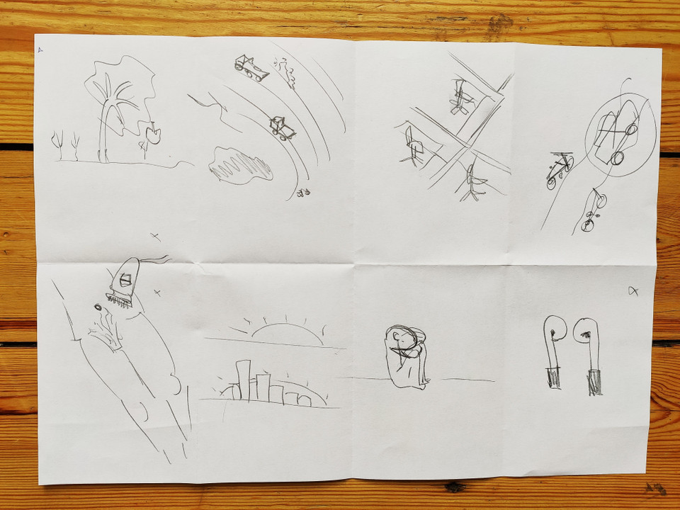 "Jae's 8 sketches"