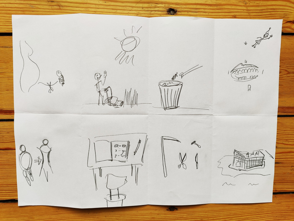 "Alex's 8 sketches"